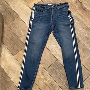 Loft stripped jeans size 28/6